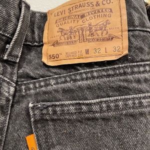 Levi 550 orange tag 32x32 black jeans
